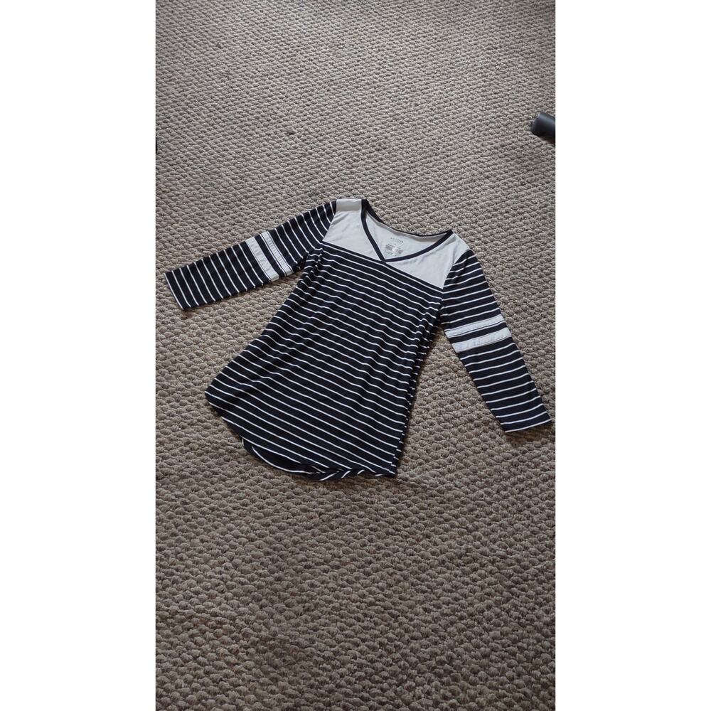 Arizona brand baseball tee women's striped shirt
